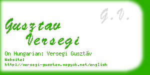 gusztav versegi business card